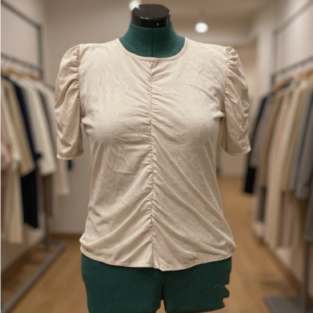 Doncaster Cream Ruched Blouse